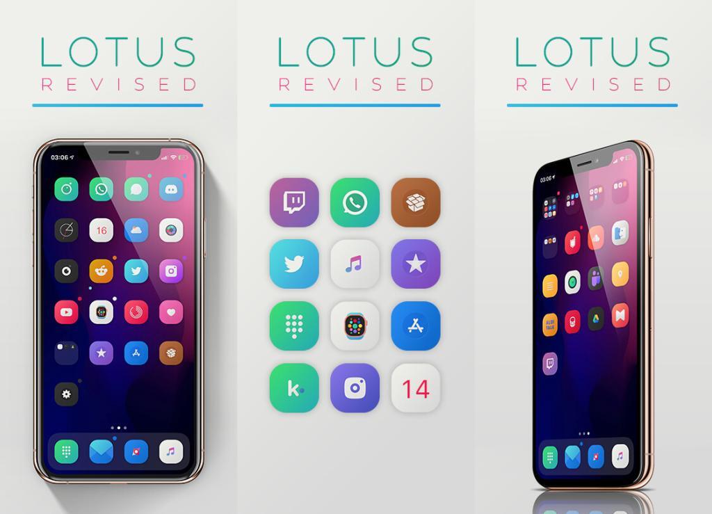 Lotus Revised - iOS 13 Theme